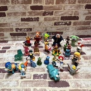 Disney Action Figures  Cake Toppers lot Multicolor